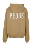 Толстовка на молнии BACK LOGO PEQUS, оливковый - фото 4