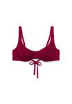 Топ бикини Calzedonia CRINKLE WAVES, Cherry Red/Red - фото