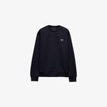 Свитшот Prada из хлопка с логотипом, синий - фото