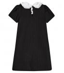 Полосатое платье Katy из джерси Monnalisa, черный - фото 4