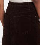 Юбка миди Cord из вельвета Frame, Espresso - фото 5