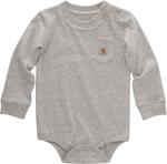 Carhartt боди с длинным рукавом и карманом, Grey Heather - фото