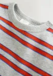 Комбинезон-Ромпер стандартного кроя Next, Red Grey Stripe - фото 2