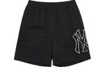 Бейсбольные шорты унисекс черные MLB - фото