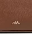 Сумка через плечо из кожи APC A.P.C., коричневый - фото 4