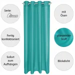 Шторы Arsvita, бирюзовый - фото 3