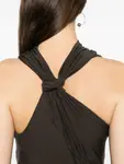 Платье с драпировкой Helmut Lang, коричневый - фото 5