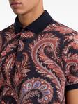Рубашка поло из хлопка с принтом пейсли ETRO, черный - фото 5