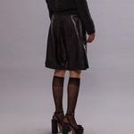 Кроссовер кожаные шорты R13, черный - фото 6