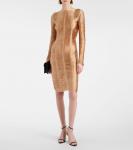 Мини-платье с бахромой Tom Ford, золотой - фото 2