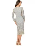 Женское платье миди с бисером и длинными рукавами Lara, серый - фото 2