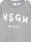 Лонгслив с логотипом Msgm Kids, серый - фото 3