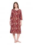 Ночная рубашка темно-вишневого цвета Ulla Popken - фото 2
