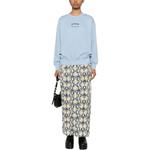 Свитшот с принтом логотипа GANNI, синий - фото 4