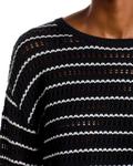 Полосатый свитер Bella Dahl, черный - фото 4