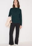 Топ Cecil GESTREIFTES FUNNELNECK , Grün/Dark Green - фото 2