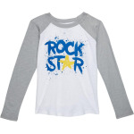 Футболка Chaser Rock Star Gauze Jersey Baseball Tee, цвет White/Platinum - фото 2