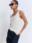 Вязаный топ MANGO LINI, Ecru - фото 2