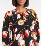 Платье с цветочным принтом Marni, черный - фото 4