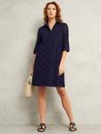 Marcia Broderie Tunic Dress Hobbs, Navy Blue - фото