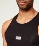 Майка slim fit Ea7, черный - фото 4