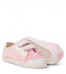 Кроссовки с блестками PèPè, розовый - фото 5