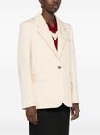 Maison Kitsuné пиджак строгого кроя, нейтральный цвет - фото 3