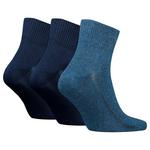 Носки Levi´s Batwing Logo Recycled Quarter 3 шт, синий - фото 2