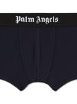 Palm Angels комплект из двух трусов с логотипом, синий - фото 3