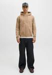 Толстовка Jack & Jones Zip-up sweatshirt, Mocha Meringue/Light Brown - фото 2