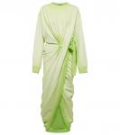 Платье-свитшот из хлопка Y/Project, Lime Green - фото