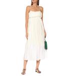 Двухцветное платье макси Jil Sander, Natual - фото 2