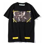 Футболка virgil abloh printing short sleeve version black Off-White, черный - фото
