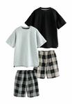 Пижама CHECK 2 PACK SET Next, черный - фото