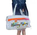 Nike Полиэстеровый узорчатый наплечный рюкзак унисекс белый, Rabbit - фото 6