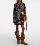 Чудесное садовое мини-платье Farm Rio, Marvelous Garden Black - фото 2