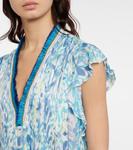 Мини-платье с принтом Саши Poupette St Barth, Blue Esterel - фото 4