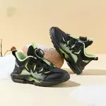 Детские кроссовки Windscreen Low top Kids' BIG WASP, черно-зеленые, из плотного хлопка - фото 2