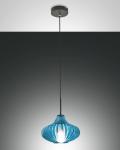 Подвесная лампа Fabas Luce, 26x200 см, синий/черный - фото 2