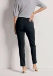Stretch mit biesen trousers Madeleine, Navy - фото 3