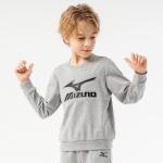 Детский свитшот Mizuno, серый - фото 12