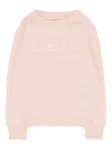 Вышитый свитер TRUSSARDI JUNIOR, розовый - фото