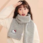 Sanrio Шерстяной шарф унисекс, Beige Yellow Hello Kitty - фото 5