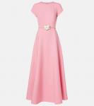 Шерстяное макси-платье Oscar de la Renta, Petal - фото