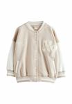 Куртка-бомбер VARSITY EMBROIDERED Next, бежевый - фото