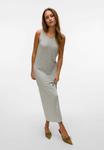 Платье Vero Moda GESTREIFTES MIDI-TANK MIT RUNDHALS , Grau/Grey - фото 2