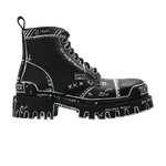 Ботинки Balenciaga Strike Lace-Up Boot 'Marker Pen Print - Black', черный - фото
