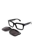 Квадратные очки с клипсами Off-White Eyewear, черный - фото 2