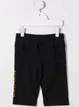 Облегающие шорты с логотипом Balmain Kids, черный - фото 2