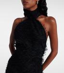 Мини-платье Illusion Circle с вырезом халтер Courrèges, черный - фото 4